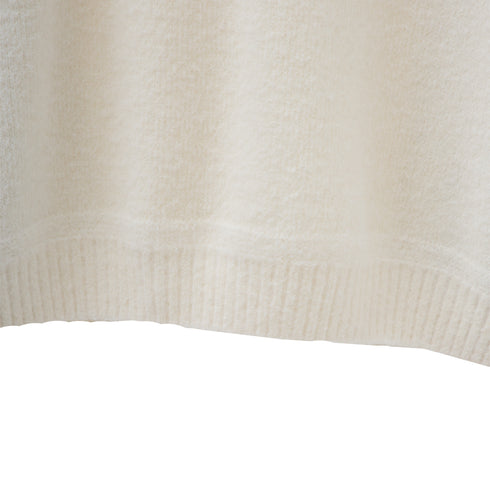 C.P. Company Fleece Knit Roll Neck Gauze White 103 13CMKN199A-006170A Degli Uberti